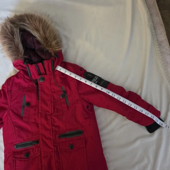 Point Zero Red Parka Jacket - Picture 7 of 15
